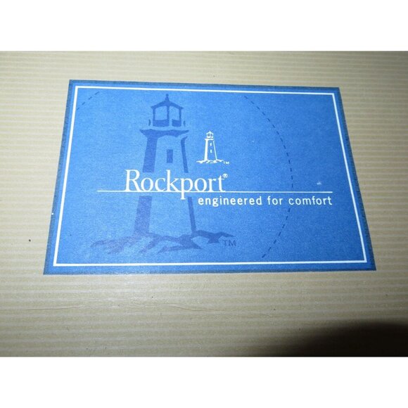 ROCKPORT Navy Suede Leather Mary Jane Slip On Casual Driving Shoes Moccasins 9.5 - Picture 11 of 11